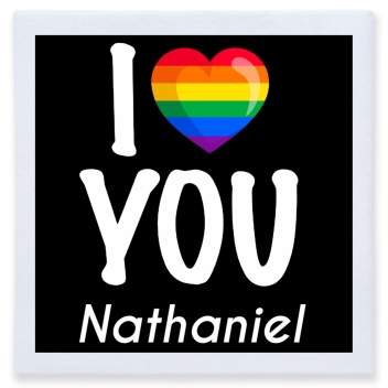 I Love You Full Color 3ply Premium Beverage Napkins Style 173197
