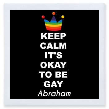 Keep Calm It's Okay To Be Gay Full Color 3ply Premium Beverage Napkins Style 173549