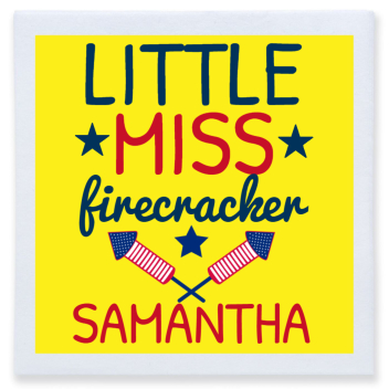 Little Miss Firecracker Full Color 3ply Premium Beverage Napkins Style 173031