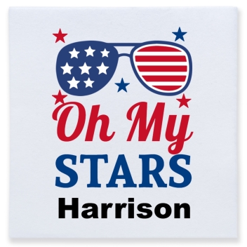 Oh My Stars Full Color 3ply Premium Beverage Napkins Style 172734