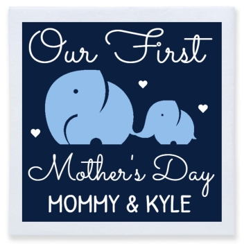 Our First Mother's Day Full Color 3ply Premium Beverage Napkins Style 172505