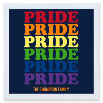Pride Full Color 3ply Premium Beverage Napkins Style 173367