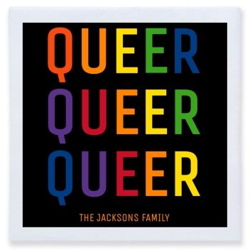 Queer Full Color 3ply Premium Beverage Napkins Style 173370