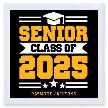 Senior Class Of 2025 Full Color 3ply Premium Beverage Napkins Style 171316