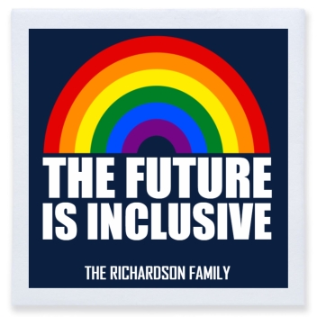 The Future Is Inclusive Full Color 3ply Premium Beverage Napkins Style 173371