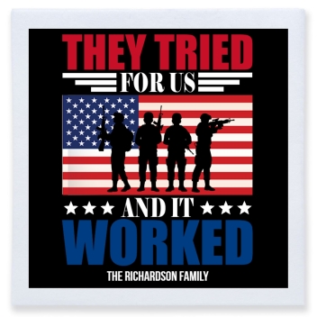 They Tried Gor Us And It Worked For Full Color 3ply Premium Beverage Napkins Style 172830