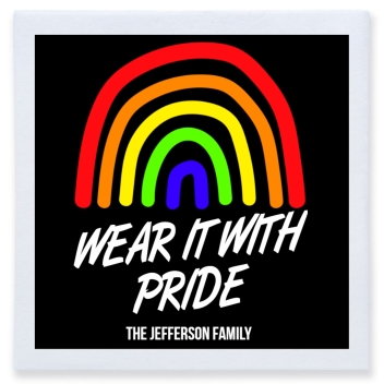 Wear It With Pride Full Color 3ply Premium Beverage Napkins Style 173152