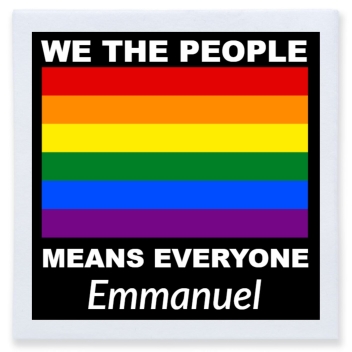 We The People Means Everyone Full Color 3ply Premium Beverage Napkins Style 173279