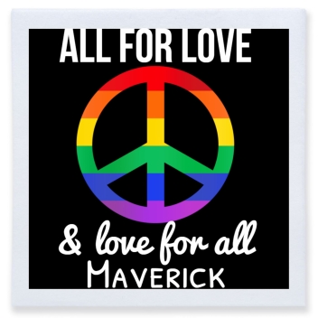 All For Love Love For All Full Color 3ply Premium Beverage Napkins Style 173095