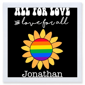 All For Love Love For All Full Color 3ply Premium Beverage Napkins Style 173255