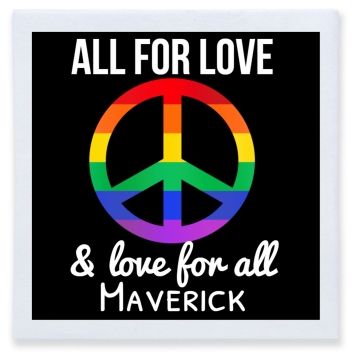 All For Love Love For All Full Color 3ply Premium Beverage Napkins Style 173095