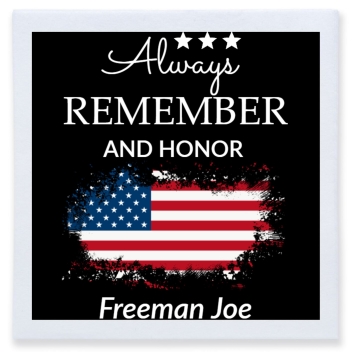 Always Remember And Honor Full Color 3ply Premium Beverage Napkins Style 172507