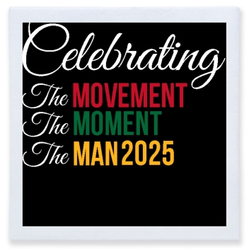 Celebrating The Movement Moment Man 2025 Full Color 3ply Premium Beverage Napkins Style 169453