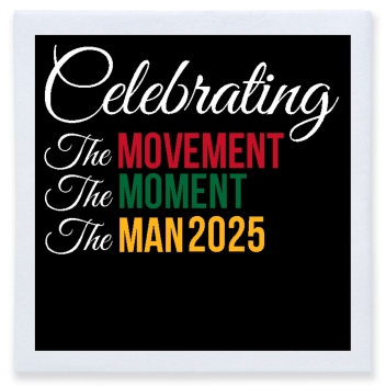 Celebrating The Movement Moment Man 2025 Full Color 3ply Premium Beverage Napkins Style 169453