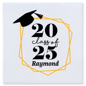 Class Of 2025 Full Color 3ply Premium Beverage Napkins Style 171427
