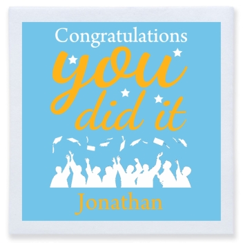 Congratulations You Did It Full Color 3ply Premium Beverage Napkins Style 171295