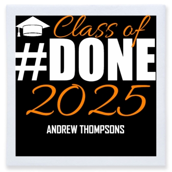 Class Of 2025 Done Full Color 3ply Premium Beverage Napkins Style 171137