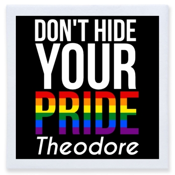 Don't Hide Your Pride Full Color 3ply Premium Beverage Napkins Style 173184