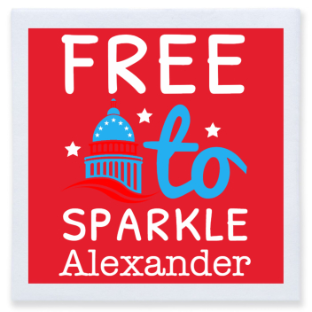 Free To Sparkle Full Color 3ply Premium Beverage Napkins Style 173035