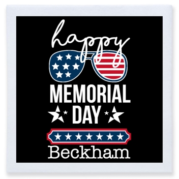 Happy Memorial Day Full Color 3ply Premium Beverage Napkins Style 173015