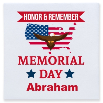 Honor Remember Memorial Day Full Color 3ply Premium Beverage Napkins Style 172674