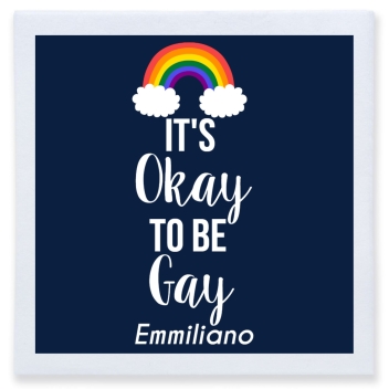 It's Okay To Be Gay Full Color 3ply Premium Beverage Napkins Style 173223