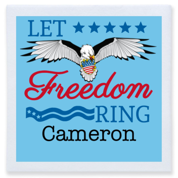 Let Freedom Ring Full Color 3ply Premium Beverage Napkins Style 173009
