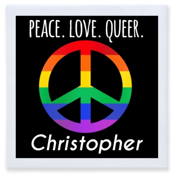 Peace Love Queer Full Color 3ply Premium Beverage Napkins Style 173219