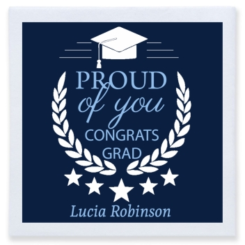 Proud Of You Congrats Grad Full Color 3ply Premium Beverage Napkins Style 171941