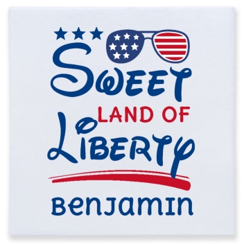 Sweet Land Of Liberty Full Color 3ply Premium Beverage Napkins Style 173033