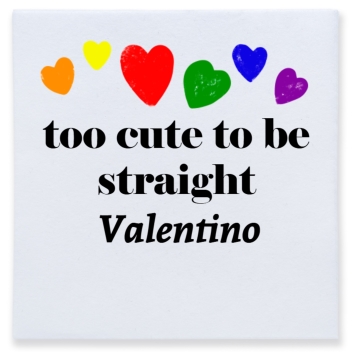 Too Cute To Be Straight Full Color 3ply Premium Beverage Napkins Style 173408