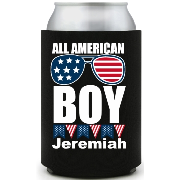 All American Boy Full Color Foam Collapsible Coolies All Over Print Style 173042