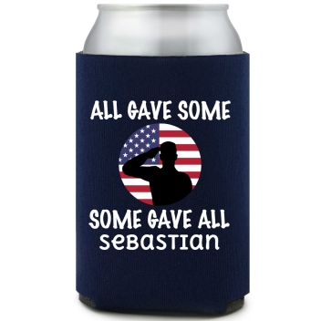 All Gave Some Some Gave All Full Color Foam Collapsible Coolies All Over Print Style 173034