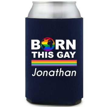 Born This Gay Full Color Foam Collapsible Coolies All Over Print Style 173191