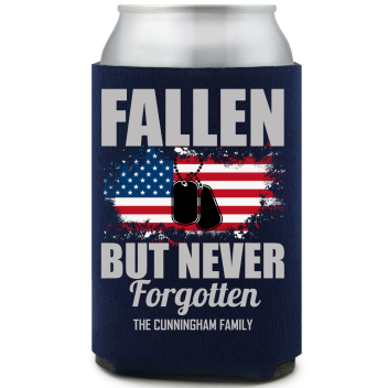 Fallen But Never Forgotten Full Color Foam Collapsible Coolies All Over Print Style 172796