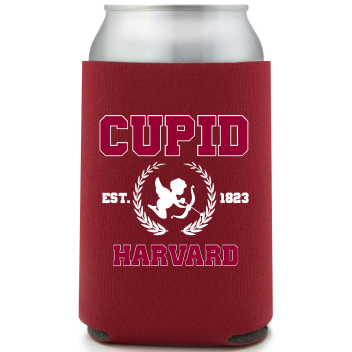 Cupid Est 1823 Harvard Full Color Foam Collapsible Coolies All Over Print Style 169475