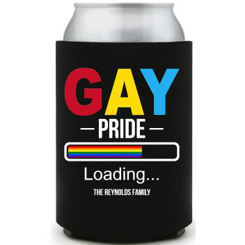 Gay Pride Loading Full Color Foam Collapsible Coolies All Over Print Style 173205