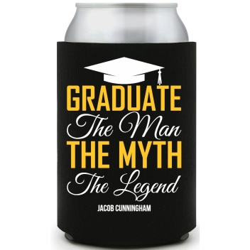 The Man The Myth The Legend Graduate Full Color Foam Collapsible Coolies All Over Print Style 171441