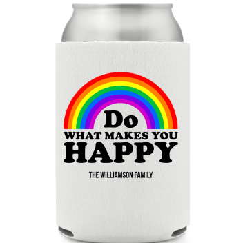 Do What Makes You Happy Full Color Foam Collapsible Coolies All Over Print Style 173181