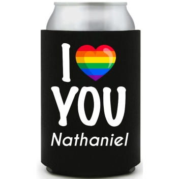 I Love You Full Color Foam Collapsible Coolies All Over Print Style 173197