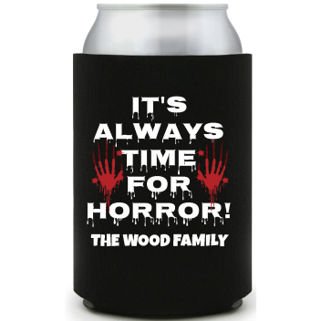 It's Always Time For Horror The Wood Family Full Color Foam Collapsible Coolies All Over Print Style 167654