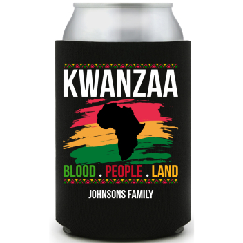 Kwanzaa Blood People Land Full Color Foam Collapsible Coolies All Over Print Style 168528