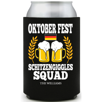 Oktoberfest Schitzengiggles Squad Full Color Foam Collapsible Coolies - All Over Print Style 166874