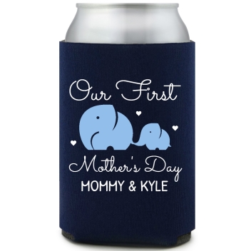 Our First Mother's Day Full Color Foam Collapsible Coolies All Over Print Style 172505