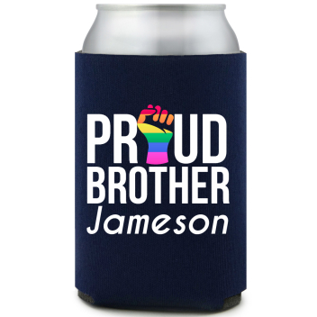 Proud Brother Full Color Foam Collapsible Coolies All Over Print Style 173195