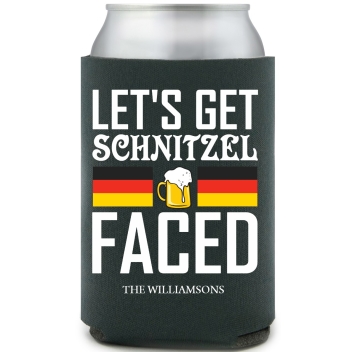 Let's Get Schnitzel Faced Full Color Foam Collapsible Coolies - All Over Print Style 166908