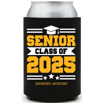 Senior Class Of 2025 Full Color Foam Collapsible Coolies All Over Print Style 171316