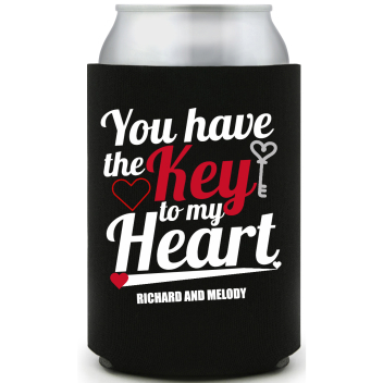 You Have The Key To My Heart Full Color Foam Collapsible Coolies All Over Print Style 169485