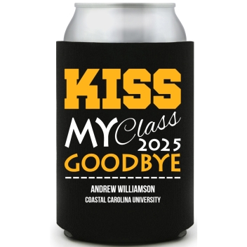 Kiss My Class 2025 Goodbye Full Color Foam Collapsible Coolies All Over Print Style 172683