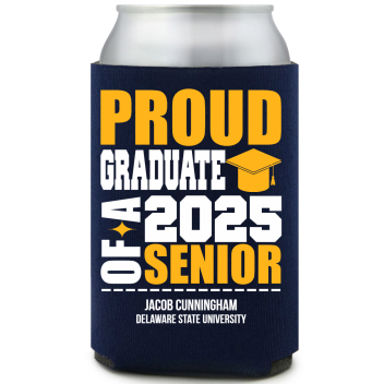 Proud Graduate Of A 2025 Senior Full Color Foam Collapsible Coolies All Over Print Style 172686